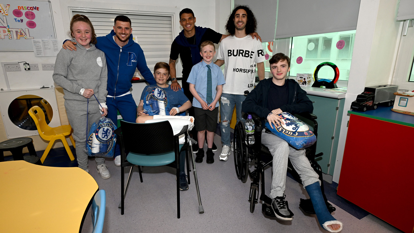 Chelsea FC with patients