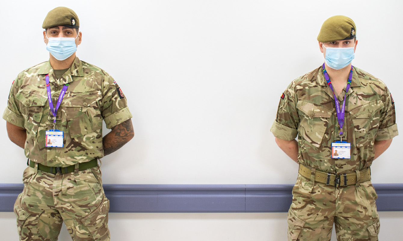 Troops help support us in our time of need