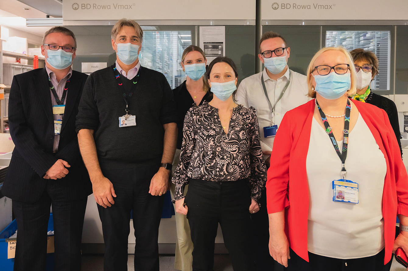 Government officials visit Chelsea and Westminster Hospital to learn from our pharmacy technicians