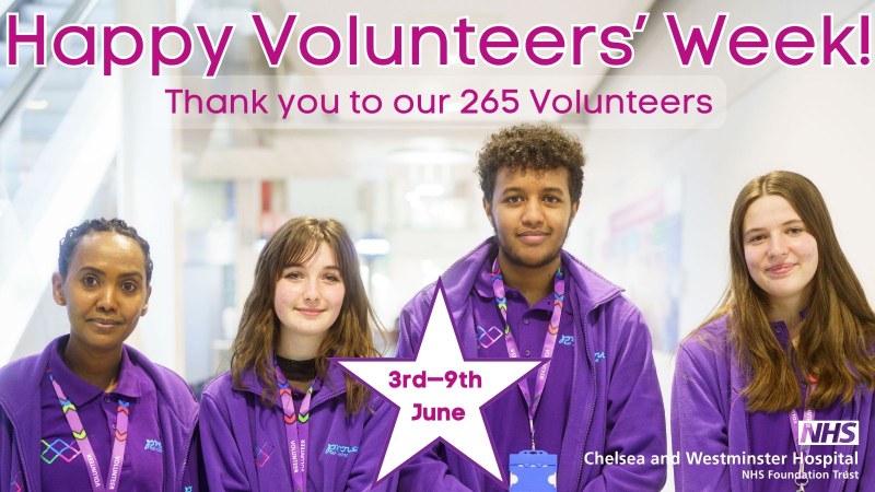 Trust celebrates National Volunteers’ Week