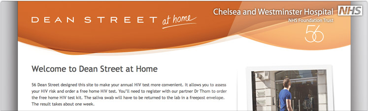 56 Dean Street pioneers safe HIV home testing