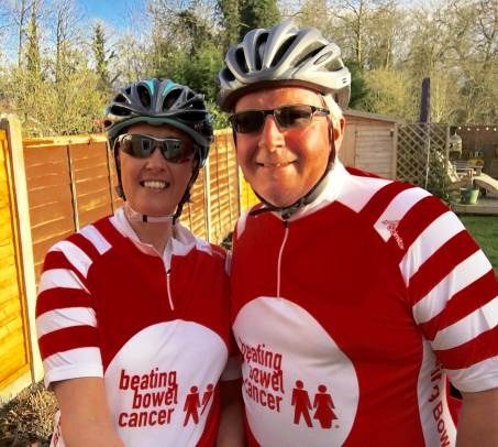 Hospital staff take on 100 mile cycling challenge for bowel cancer