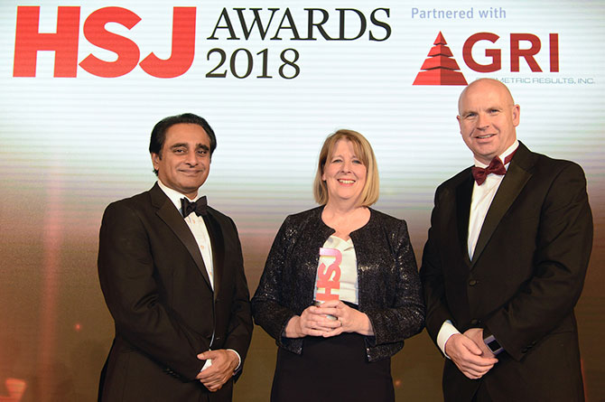 Chief Executive Lesley Watts wins prestigious HSJ CEO of the year award