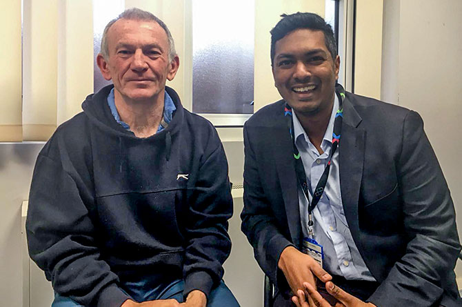Success as total hip replacement patient allowed home within 24 hours
