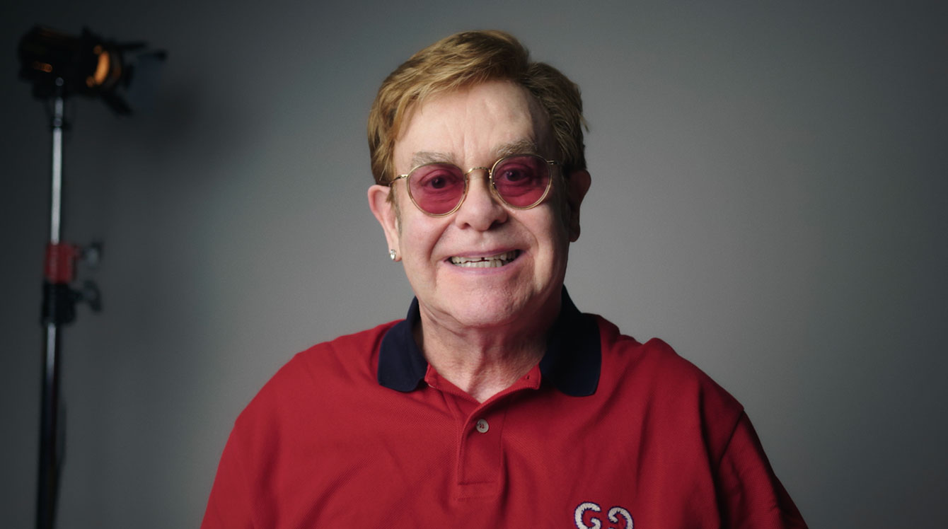 Sir Elton John and Sir Michael Caine help the NHS promote COVID jabs