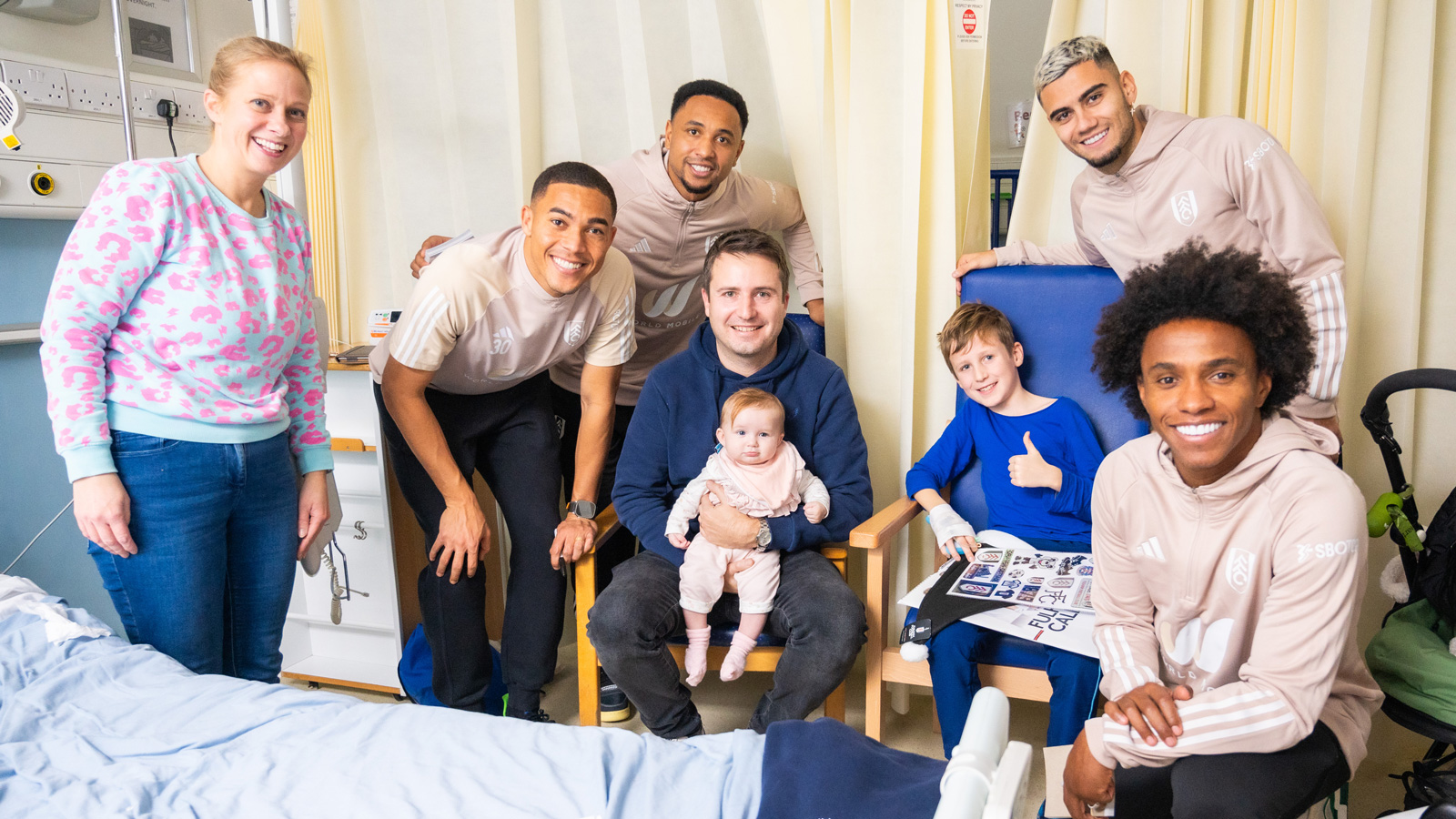 Chelsea and Westminster Hospital Foundation Trust welcomes players from Fulham FC this Christmas