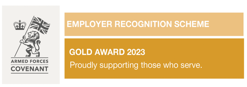 Trust wins Gold award in recognition of support for the armed forces community
