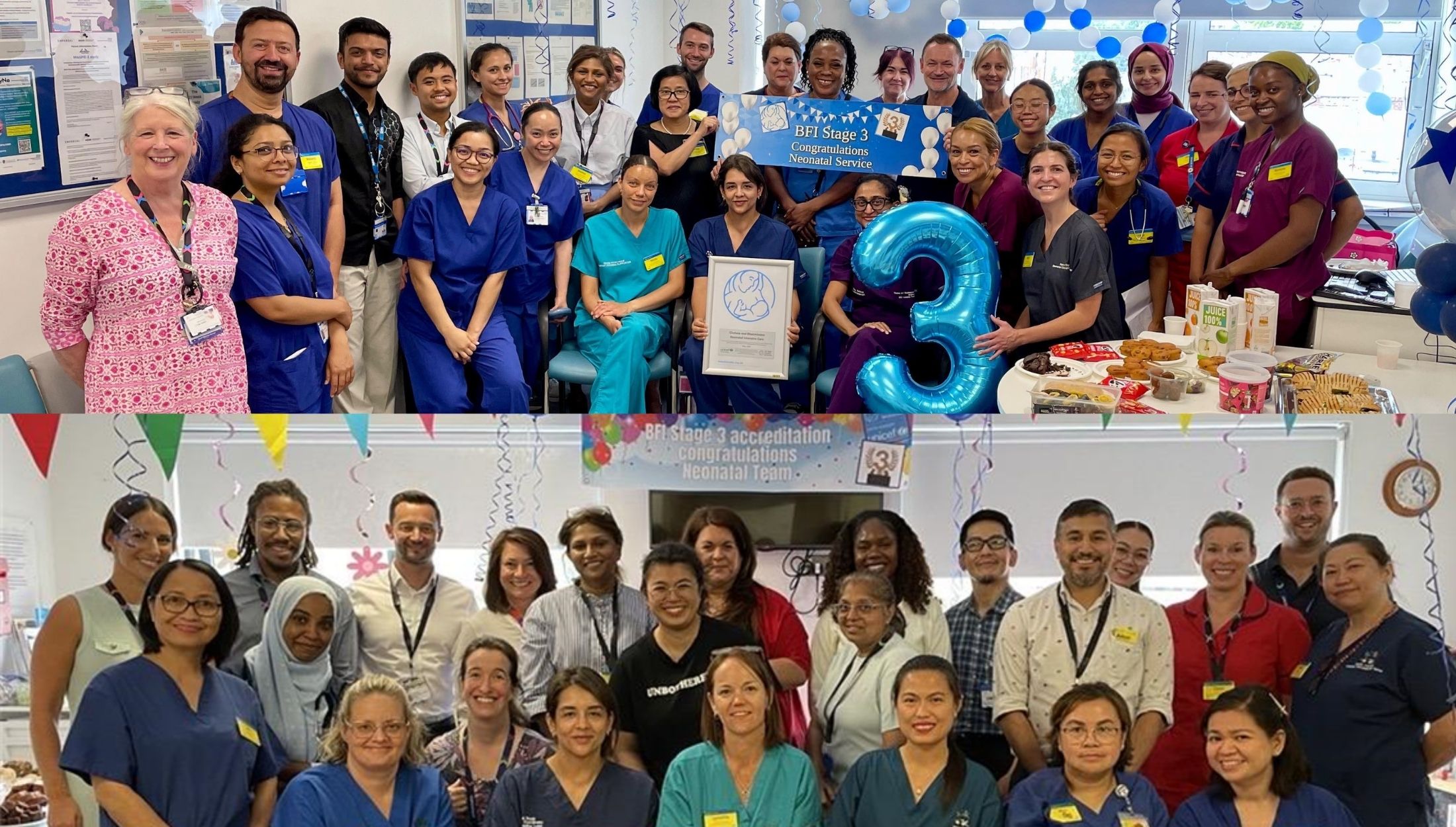 Trust achieves UNICEF UK Baby Friendly Initiative Stage 3 Accreditation Award.