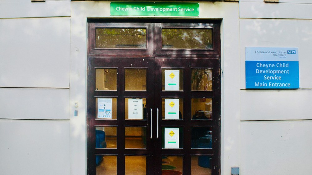 Main entrance Cheyne Child Development Service (Chelsea and Westminster)