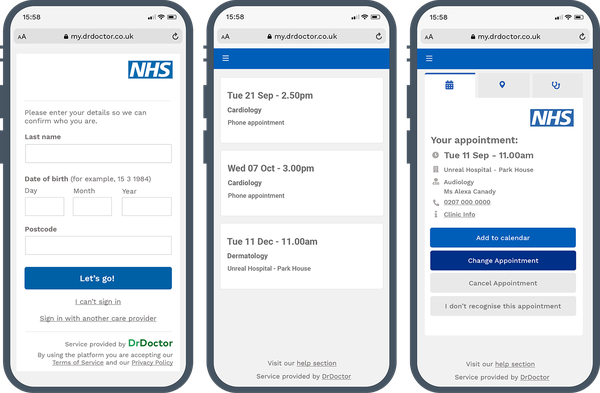 Login and appointment pages.png
