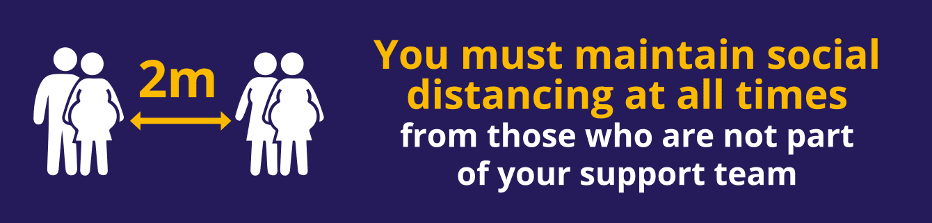 maternity distancing banner